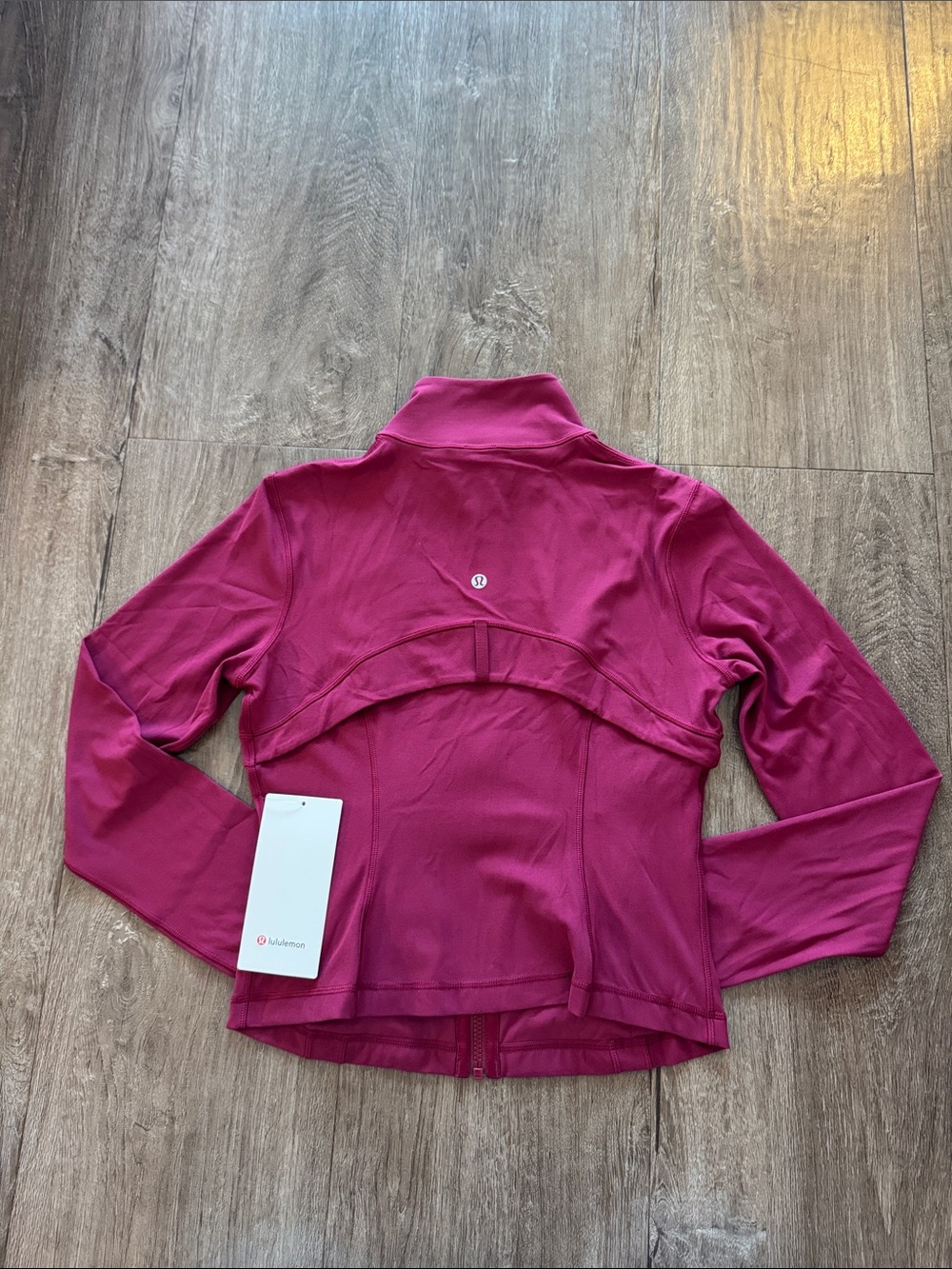 Lululemon Define Cropped Jacket Nulu Raspberry Rave Size 8 NWT - Picture 8 of 9
